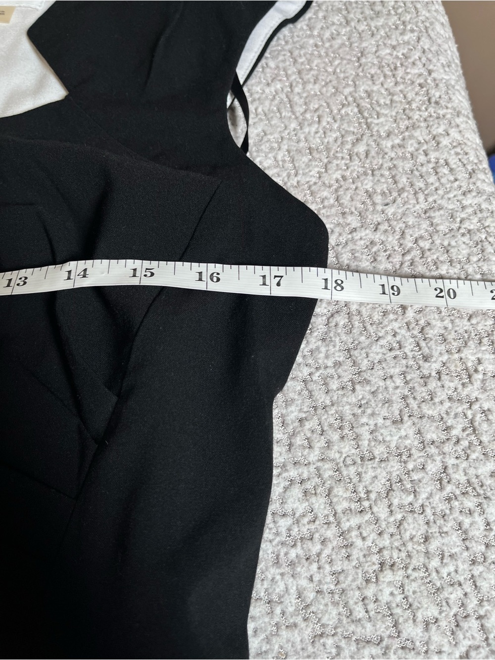 Calvin Klein Black Ruched Sheath Dress Square Neck Size 10 - Picture 14 of 16